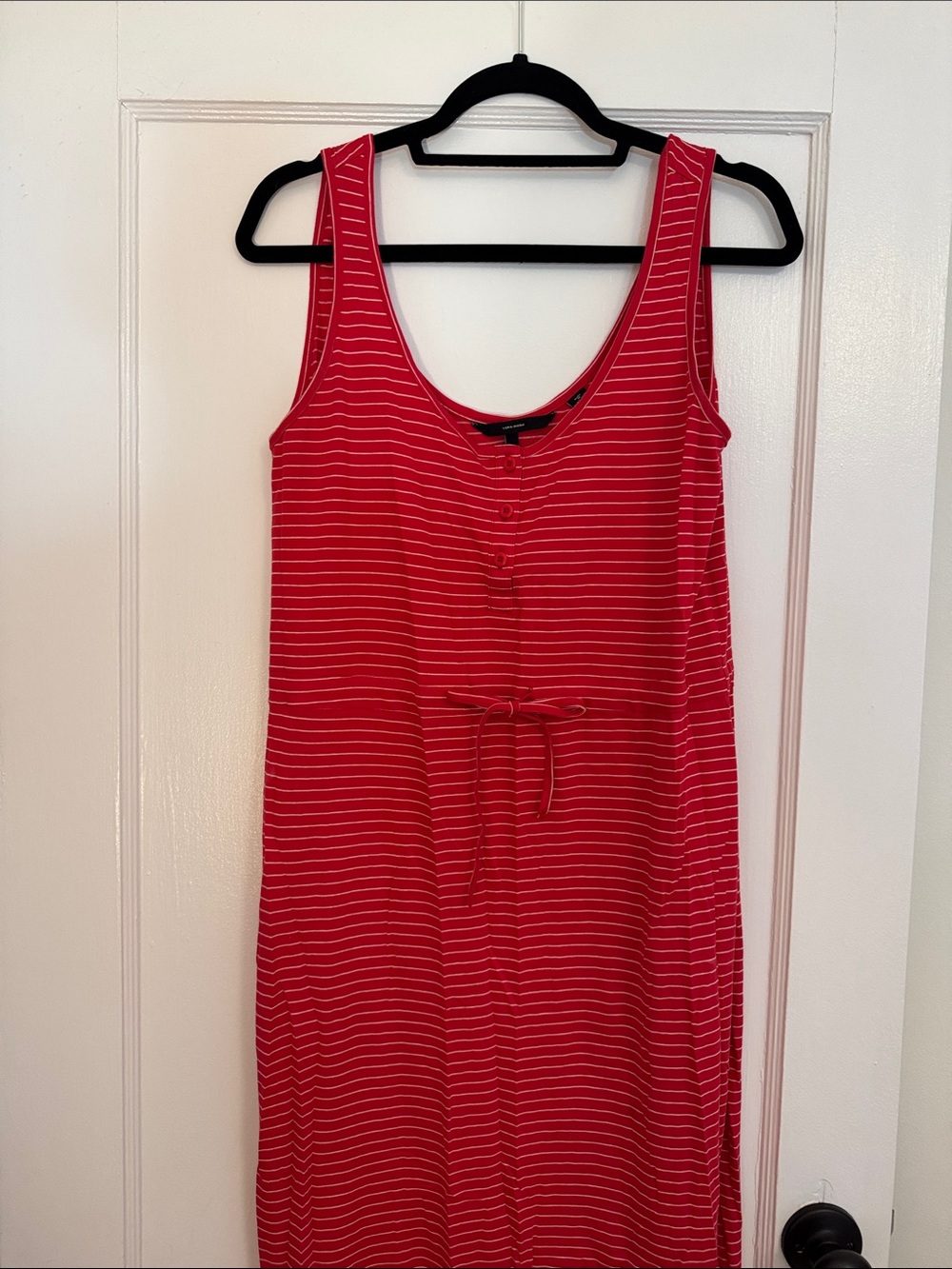 Vero Moda Red Striped Maxi Dress